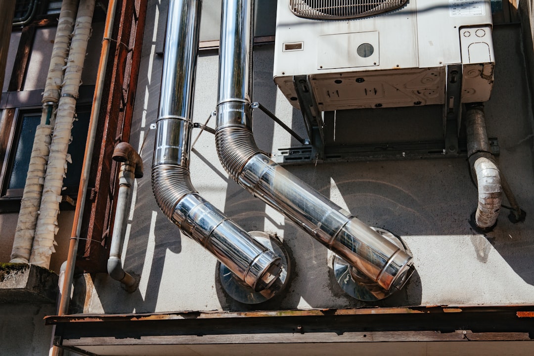 white outdoor AC unit