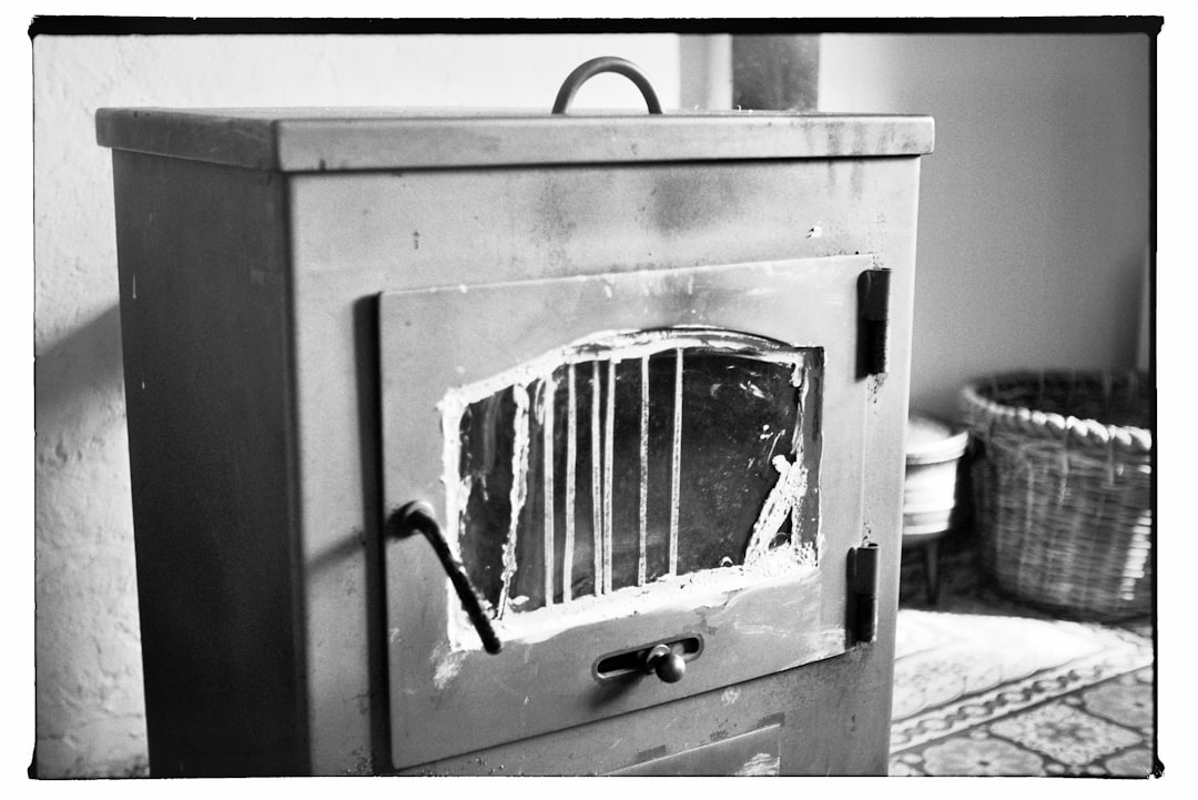 a small oven with a basket